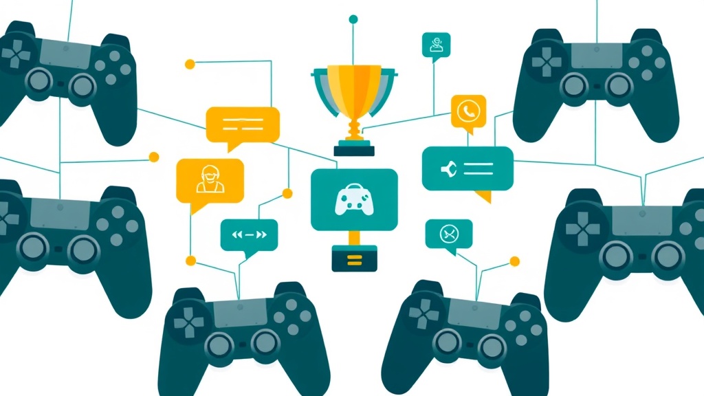 Online Gaming Clubs for Kids & Teens illustration