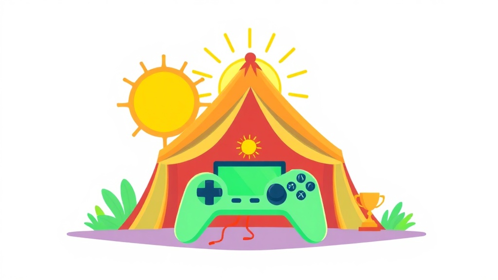Online Gaming Camps for Kids & Teens illustration