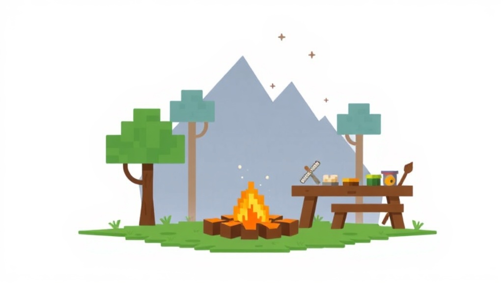 Online Minecraft Camps for Kids illustration